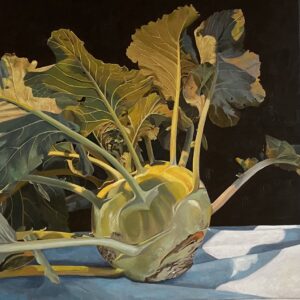 Großer Kohlrabi_Acryl_LW_60x60cm_2024_SusanneGross Großer Kohlrabi_Acryl_LW_60x60cm_2024_SusanneGross