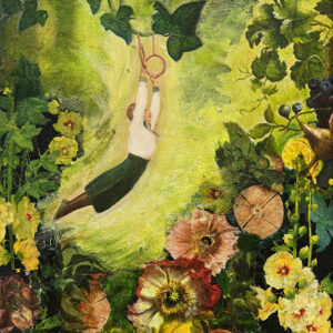 an den Ringen_mischtechnik auf leinwand_30x40_2025_Mareike Felsch an den Ringen_mischtechnik auf leinwand_30x40_2025_Mareike Felsch