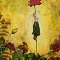 stengelklettern_mischtechnik auf leinwand_30x40_2025_Mareike Felsch