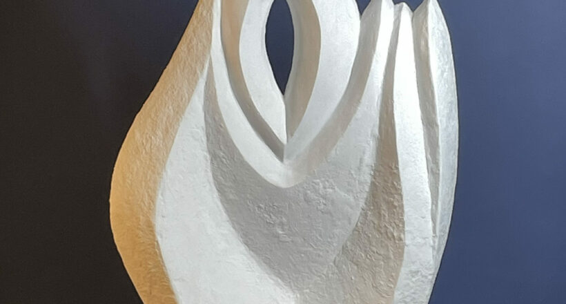 Zuflucht vor dem Sturm - Stucco venetianoGranit107x52x20 2025 CHF